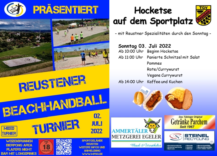 Beachhandball-Turnier / TGV Hocketse 