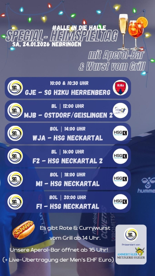 Highlight-Spieltag 24.01.2026