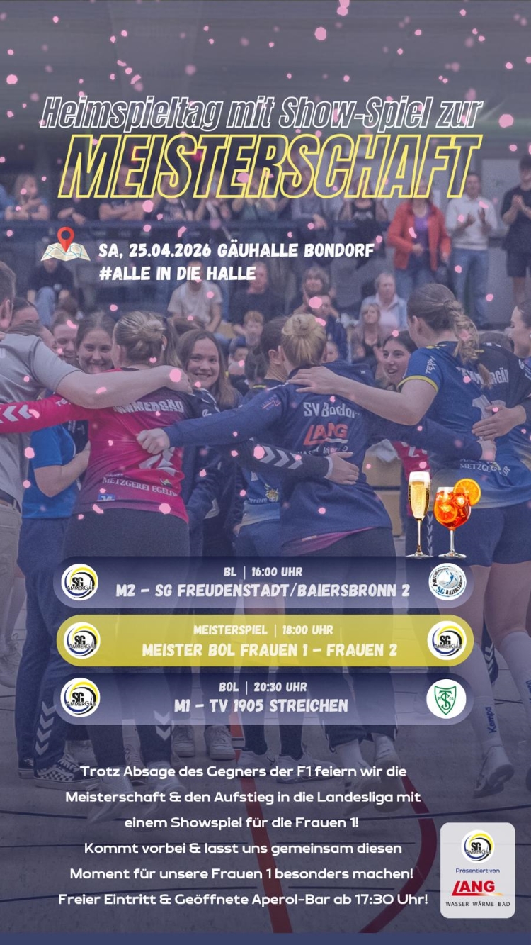 Meisterschaftsspiel Frauen 1 -Update-