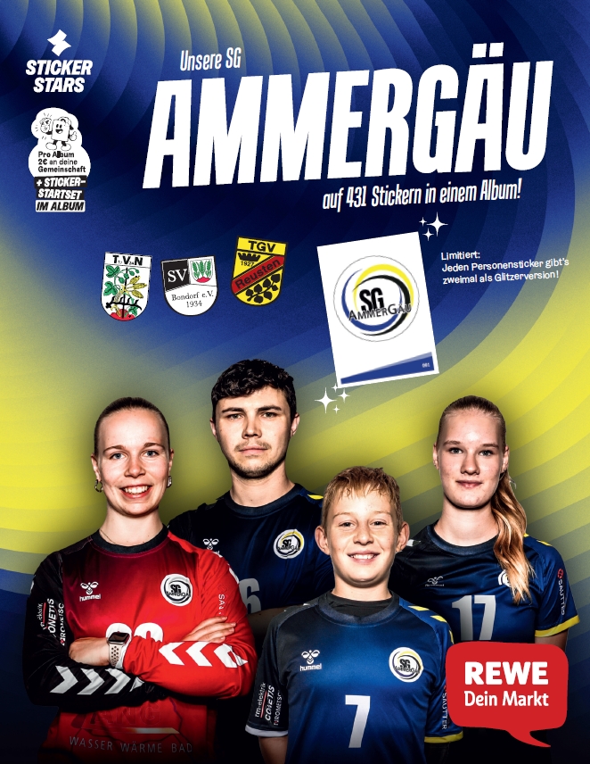 SG AmmerGäu wird zum Stickerstar!